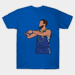 Steph Curry 4 Rings Celebration T-Shirt